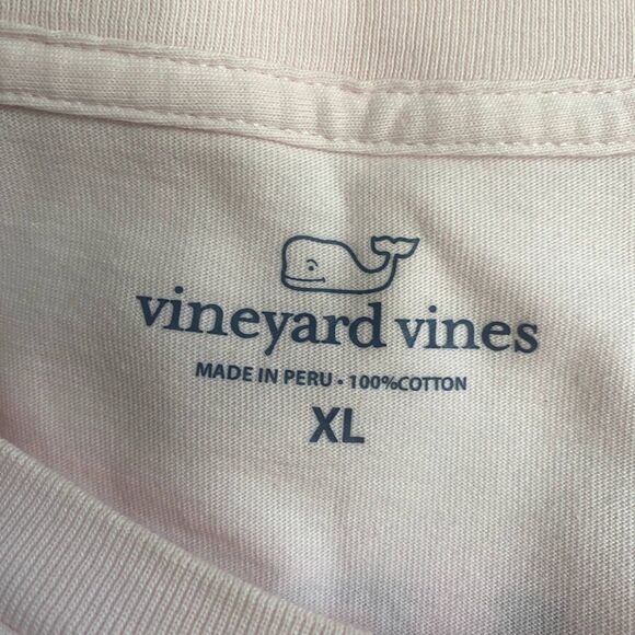 Vineyard Vines Pocket Tee Every Day Should Feel This Good Pink Flamingo Size XL - Picture 5 of 5